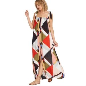 NWT Billabong Rainbow Gate Tie Strap Maxi Dress